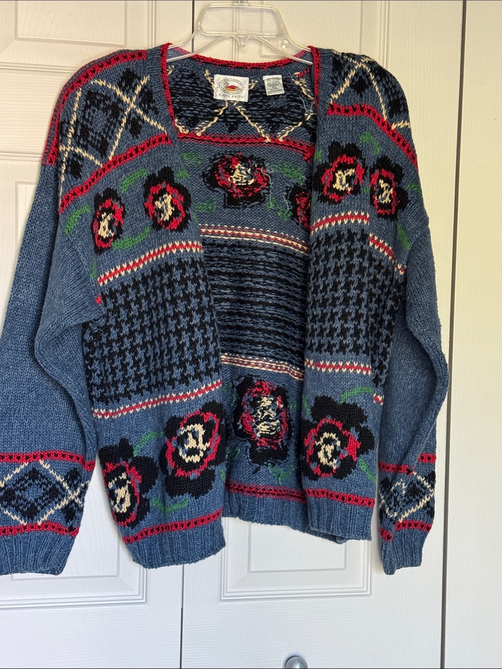 Marsh Landing Blue Floral Open-Front Cardigan